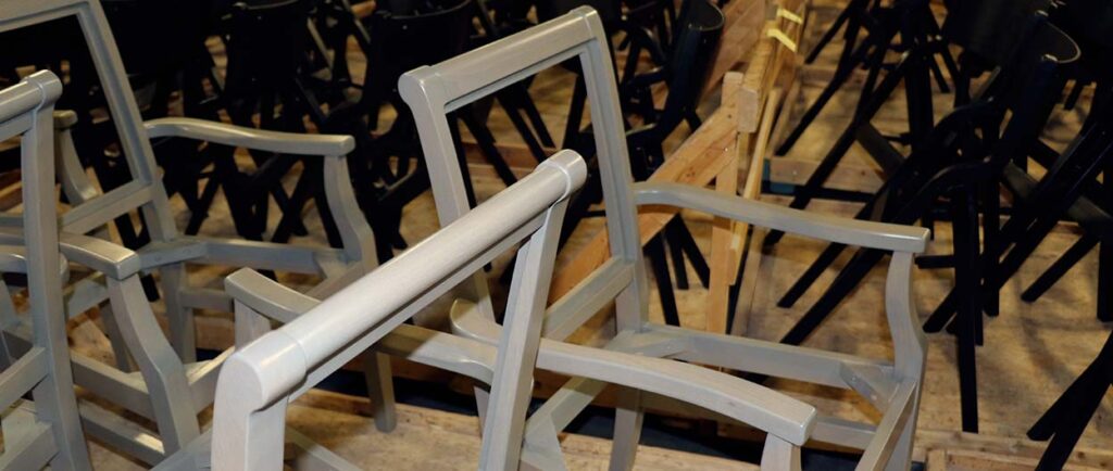 Herstellungsprozess eines Holsag-Stuhls