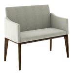 Banco de brazo Palmanova con brazo inclinado, frente 45