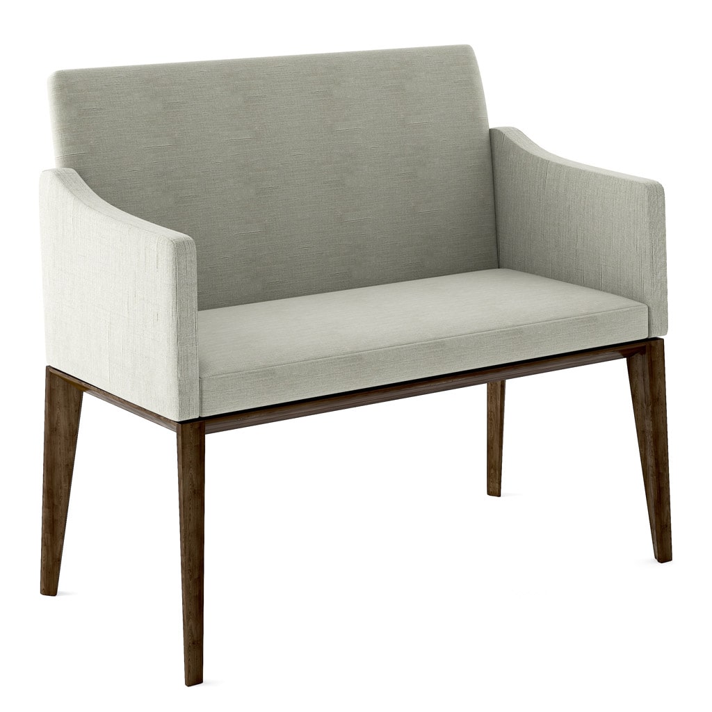 Banco de brazo Palmanova con brazo inclinado, frente 45