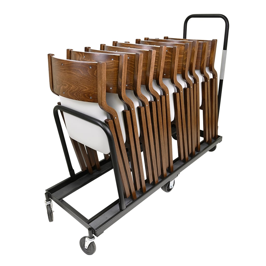Milan Chair Cart Loaded Side Front Back 45 Angle